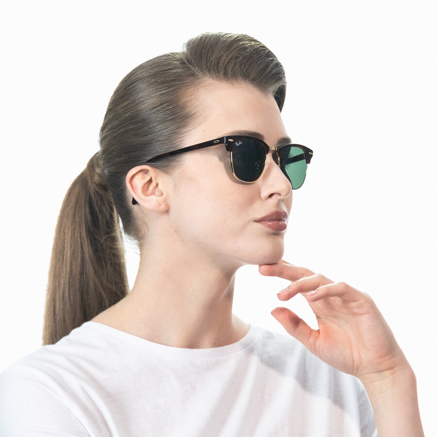 Ochelari de soare unisex Clubmaster Ray-Ban RB3016 W0366