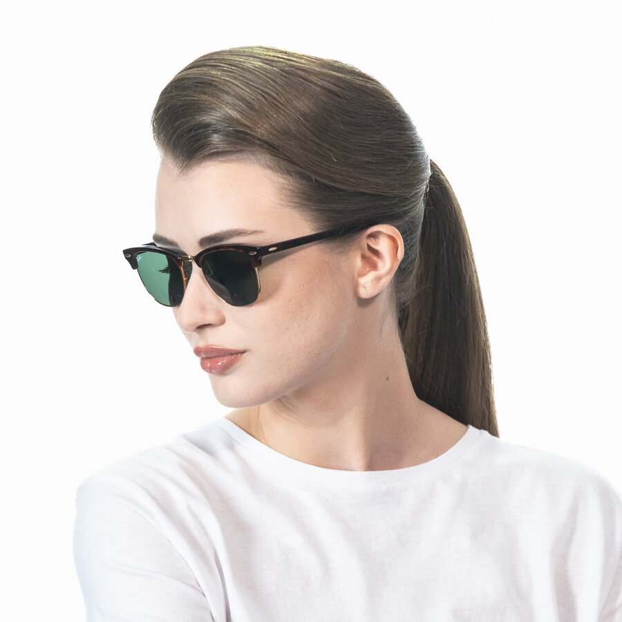 Ochelari de soare unisex Clubmaster Ray-Ban RB3016 W0366