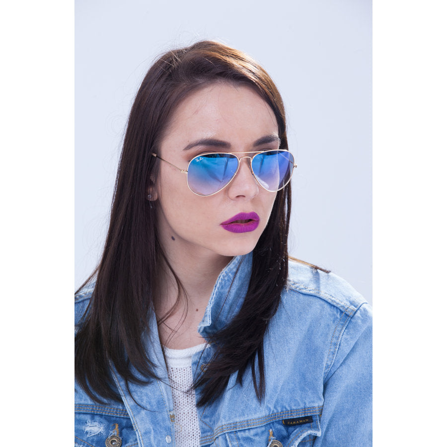 Ochelari de soare unisex Aviator Large Metal Ray-Ban RB3025 001/3F